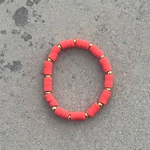 town painted red bracelet